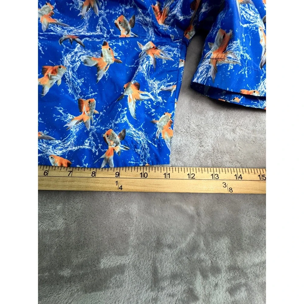 Peter Millar Collection Men's M Blue Koi Fish Swim‎ Trunks Shorts